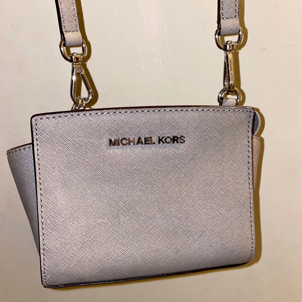 Michael Kors Crossbody Grey Very Well Worn